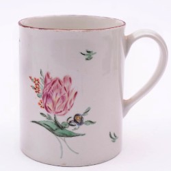 a champion's bristol porcelain mug circa 1770-75